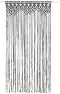 vidaXL Vorhang, Makramee Vorhang Anthrazit 140x240 cm Baumwolle