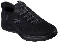 Slip-On Sneaker SKECHERS "SUMMITS-HIGH RANGE", Herren, Gr. 41, schwarz, Textil,