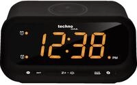 technoline Wecker WT 477 Qi-Ladefunktion, dualem Alarm und USB-Anschluss,...