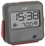 TFA Dostmann Wecker 60.2031 BUZZ digitaler Reisewecker mit Vibration Quarzwecker
