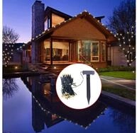 vidaXL Lichterkette NA LED Solar Lichterkette 200 Lichter 24 m f&uuml;r festliche