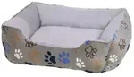 Nobby Tierbett Komfortbett eckig Classic Lissi hellgrau grau 60 cm x 70 cm