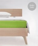 fleuresse Spannbettlaken Colours in Gr. 90x200, 140x200 oder 180x200 cm, Mako-Satin,