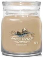 Yankee Candle Duftkerze Aromatic candle Signature glass medium Amber & Sandalwood 368
