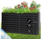 blumfeldt Blumentopf High Grow Straight, Hochbeet Metall Balkon Pflanzkasten