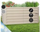 blumfeldt Hochbeet High Grow Straight, Hochbeet Metall Balkon Pflanzkasten