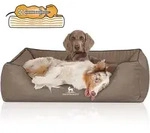 Knuffelwuff Tierbett Hundebett Columbia, Orthop&auml;disch grau 75 cm x 105 cm