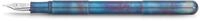 Kaweco F&uuml;llfederhalter Kaweco SUPRA F&uuml;llhalter Fireblue, Extra Breit Stahl blank