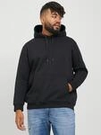 Kapuzensweatshirt "JJEBRADLEY SWEAT HOOD NOOS PLS", Herren, Gr. 3XL, schwarz,
