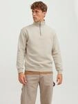 Sweatshirt JACK & JONES "JJEBRADLEY SWEAT HALF ZIP NOOS", Herren, Gr. S, gelb