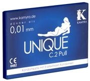 Kamyra Kondome Unique C.2 Pull - Kondomkarte - latexfreie Kondome Packung mit, 3 St.,
