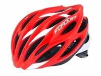 FORCE Fahrradhelm rot S/M