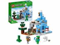 LEGO® Konstruktionsspielsteine Die Vereisten Gipfel (21243), LEGO® Minecraft,...