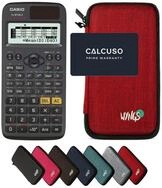 CASIO Taschenrechner fx-87DE X ClassWiz inkl. WYNGS Schutztasche Rot