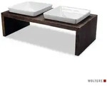 Wolters Napf-Set Futterstation Meshidai Doppelnapf True walnuss 1300 ml