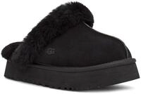 Hausschuh UGG "W DISQUETTE", Damen, Gr. 5 (36), schwarz, Lammfell, Veloursleder,