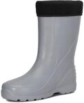 Ladeheid Damen leichte EVA Thermo Regenstiefel LADW002 Gummistiefel grau 36 EU