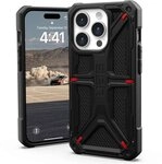 Urban Armor Gear Schutzh&uuml;llen-Sands&auml;cke Monarch iPhone 15 Pro H&uuml;lle - Kevlar