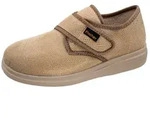 Fischer-Markenschuh Ortho Hausschuh mit Klettverschluss, Weite K, Frotteefutter,