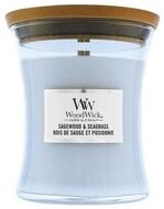 Woodwick Duftkerze Sagewood & Seagrass Duftkerze mit Docht 275 g