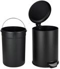 SVITA M&uuml;lleimer, Treteimer, K&uuml;chen-Eimer, 20L, Pulverbeschichteter Stahl, Schwarz
