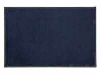 Wash+Dry Fußmatte waschbar Navy 50 x 75 cm blau