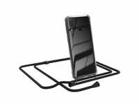 EAZY CASE Handykette Kette Clips Schwarz für Samsung Galaxy A40 5,9 Zoll,...