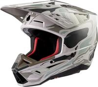 Alpinestars Motocrosshelm S-M5 Mineral 2024 Motocross Helm, Notfallsystem-Polsterung