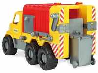 Wader Wozniak Spielzeug-Müllwagen City Truck Müllwagen mit Mülltonne und zu
