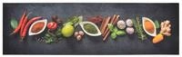 vidaXL Fu&szlig;matte 45 x 150 cm K&uuml;chenteppich Waschbar Gew&uuml;rze 45x150 cm Samt,
