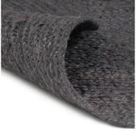 vidaXL Teppich, Handgefertigt Jute Rund 180 cm Dunkelgrau