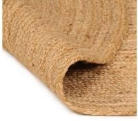 vidaXL Teppich, Jute Geflochten 180 cm Rund