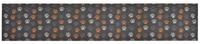 vidaXL Teppich, K&uuml;chenteppich Waschbar Pfoten 60x300 cm Samt