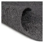 vidaXL Teppich, Handgefertigt Jute Rund 240 cm Dunkelgrau