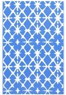 vidaXL Outdoorteppich, BalkonteppichBlau und Wei&szlig; 160x230 cm PP