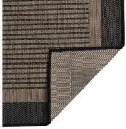 vidaXL Teppich Outdoor-Teppich Flachgewebe 120x170 cm Dunkelbraun, Rechteckig