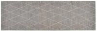 vidaXL Fu&szlig;matte 60 x 180 cm K&uuml;chenteppich Waschbar Raute 60x180 cm Samt, Rechteck,