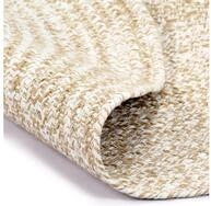 vidaXL Teppich, Handgefertigt Jute Wei&szlig; und Natur 120 cm