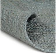 vidaXL Teppich, Handgefertigt Jute Rund 120 cm Olivgr&uuml;n