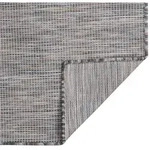 vidaXL Teppich Outdoor-Teppich Flachgewebe 80x150 cm Braun und Blau, Rechteckig