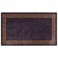 vidaXL Teppich Teppich Waschbar Schwarz und Golden 190x300 cm, Rechteckig