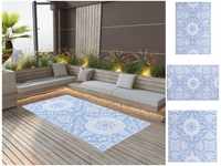 vidaXL Outdoor-Teppich Babyblau 190x290 cm PP (310455)