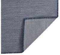 vidaXL Teppich Outdoor-Teppich Flachgewebe 80x150 cm Blau, Rechteckig