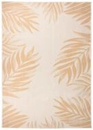 vidaXL Teppich Outdoor-Teppich Flachgewebe 120x170 cm Blattmuster, Rechteckig