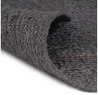 vidaXL Teppich, Handgefertigt Jute Rund 210 cm Dunkelgrau