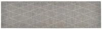vidaXL Teppich, K&uuml;chenteppich Waschbar Raute 45x150 cm Samt