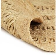 vidaXL Teppich, Handgefertigt Jute Geflochten 120 cm