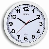 MAUL Uhr Wanduhr MAULstep 30cm wei&szlig;