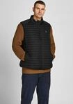 Steppweste "MULTI mit Stehkragen und normaler Form" Gr. XXL, schwarz, JACK & JONES
