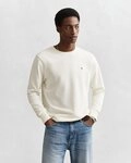 Gant Sweatshirt REG SHIELD C-NECK SWEAT mit Logostickerei auf der Brust